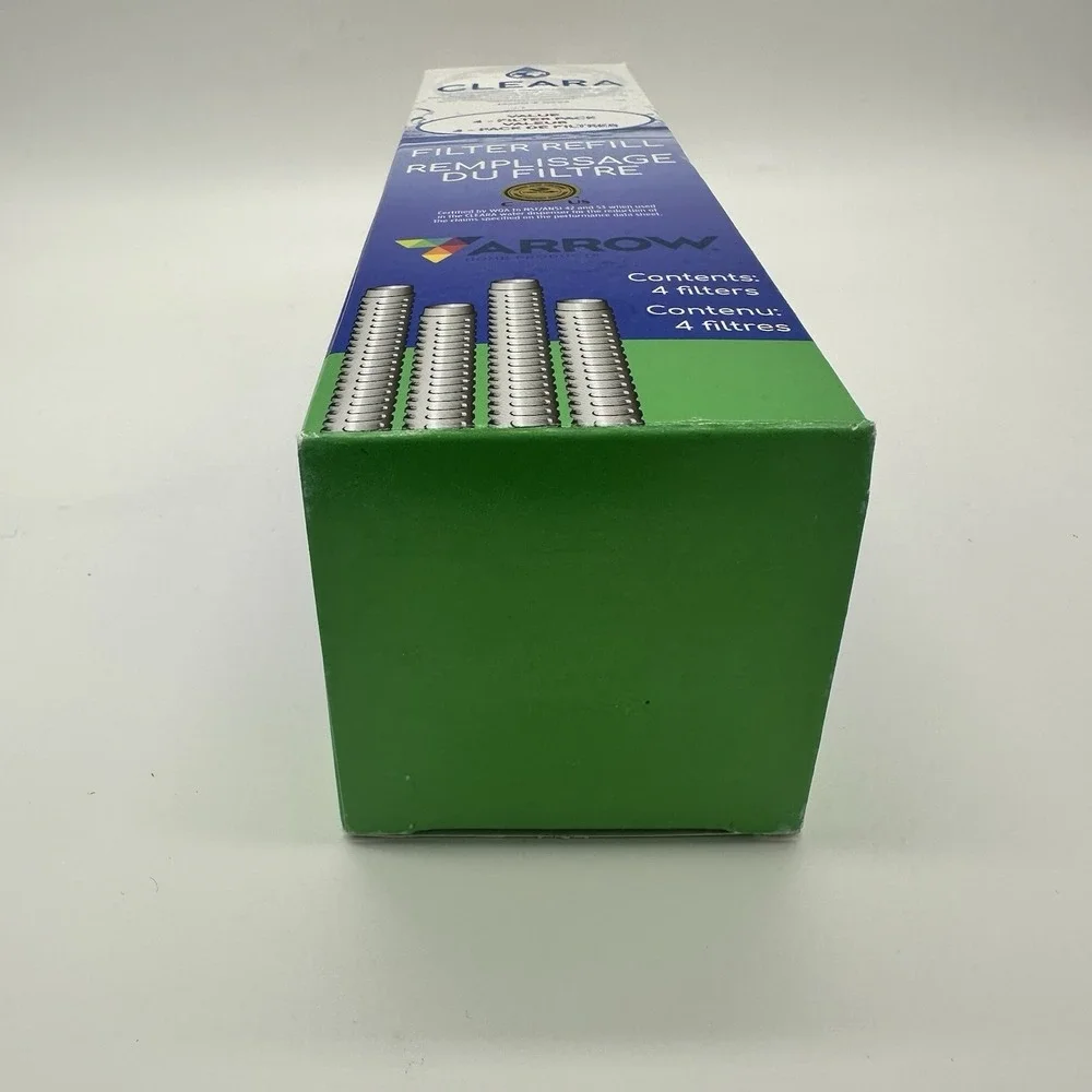 Arrow Cleara Water Filter Refill 4 Pack Replacement Filters BPA Free USA Made